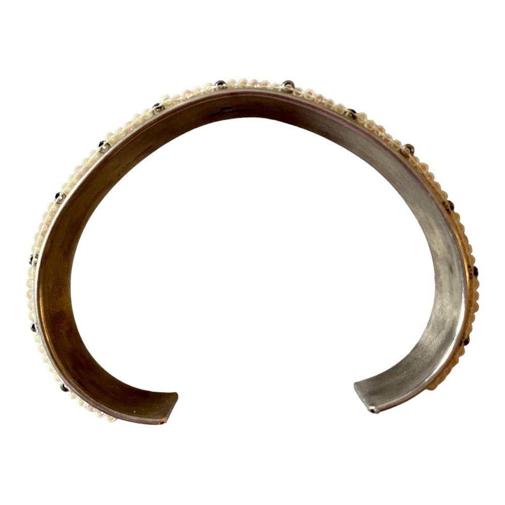 Chan Luu Silver Beaded Bangle Cuff Bracelet - Picture 6 of 7